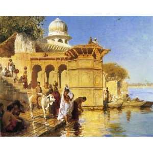   Weeks Poster Along the Ghats Mathura   Picture of the Nile  24x36
