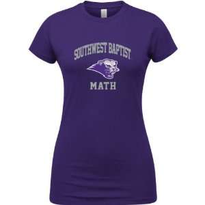 Southwest Baptist Bearcats Purple Womens Math Arch T Shirt  