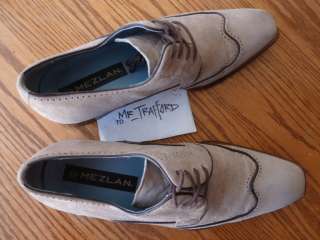 Amazing MEZLAN Grey Suede Casual Dress Shoes Made in Spain $345  