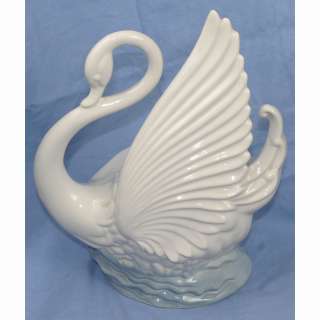   1950s White Swan TV Lamp and Planter by Maddux of California  