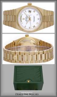 Rolex Oysterquartz President Day Date Mens 18k Gold Watch 19018 