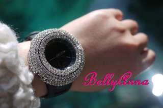 New Women Fashion Luxury Shining Bling Crystal Diamond Jewelry Wrist 
