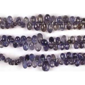  Iolite Faceted Drops   