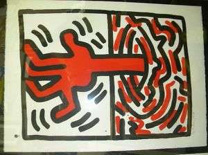 Keith Haring Ludo Lithograph Signed & Numbered Mint  