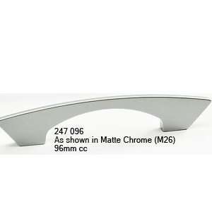 Schaub 247 096 M26 Italian Designs Arched Pull, Matte Chrome, 96 mm cc