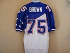 NWT LOMAS BROWN LIONS #75 PROBOWL 1996 MITCHELL & NESS JERSEY 56 