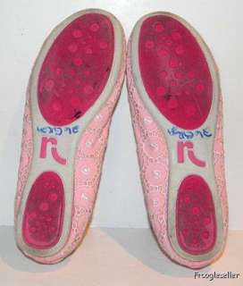 Report womens Miami flats shoes 7.5 M pink fabric  