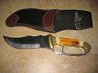 PAKISTAN 10.5 KNIFE REALLY NICE HANDLE. LEATHER SHEATH