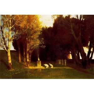  Hand Made Oil Reproduction   Arnold Bocklin   32 x 22 