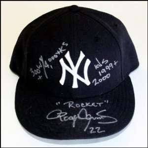  Roger Clemens signed Yankees hat Brian McNamee 