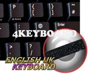 REPLACEMENT ENGLISH UK KEYBOARD STICKER BLACK  