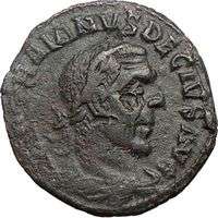 TRAJAN DECIUS RARE 249AD Rare Viminacium Moesia Ancient Roman Coin 