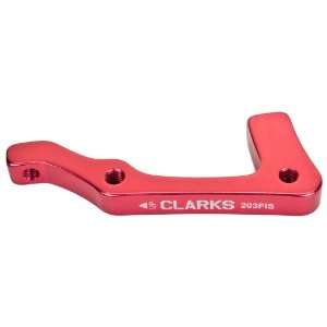  Clarks Front Disc Brake Adapter   203mm, Red Sports 