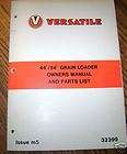 Versatile 44 54 Grain Loader Operators & Parts Manual