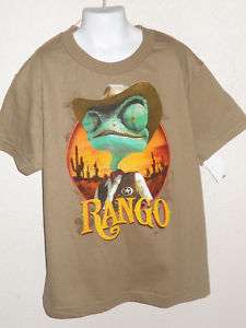RANGO New JOHNNY DEPP Childrens MOVIE T shirt RARE HTF  