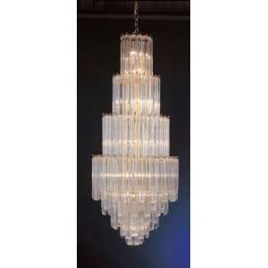   301BR Brass Luna 23 Light 8 Tier Chandelier from the Luna Collection