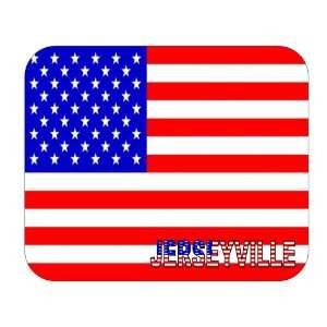  US Flag   Jerseyville, Illinois (IL) Mouse Pad 