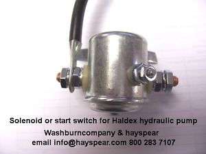 JSB Barnes Haldex 12 volt Hydraulic pump solenoid 12 v  