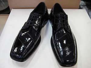 MENS GENUINE AUTHENTIC NAVY BLUE EEL DRESS SHOE ALL SIZE  