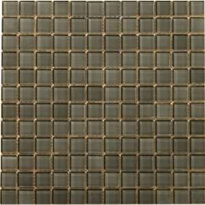  Lucente 1 x 1 Glossy Mosaic in Pewter