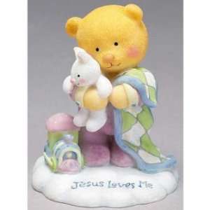  Jesus Loves Me Resin Figurine Baby