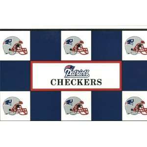   Patriots vs. New York Jets NFL Team Checkers Game Toys & Games