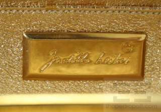 Judith Leiber Gold Swarovski Crystal Embellished Tassel Strap 