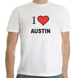  Austin I Love Austin Tshirt Size Adult SMALL Everything 