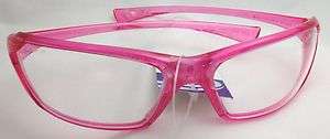 Metro Safety Glasses, Pink Frame/Clear Lens, ANSI Z87.1+, #23PK80 