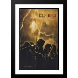 com Lord of the Rings Fellowship 32x45 Framed and Double Matted Movie 