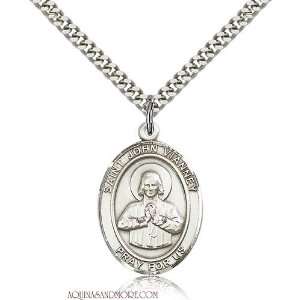  St. John Vianney Large Sterling Silver Medal Jewelry