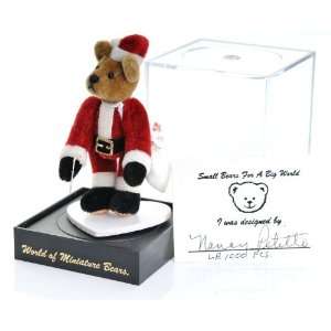  World of Miniature Bears fully Jointed 3 inch Santa [Toy 