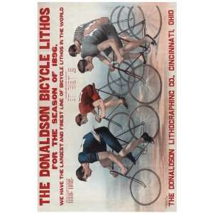  11x 14 Poster.  The Donaldson Bicycle Lithos  1896 