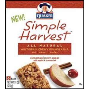 Quaker Simple Harvest Cinnamon Brown Sugar Granola Bars   12 Pack