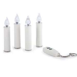 Remote Controlled Battery Mini Drip LED Taper Candles Set of 4 with 