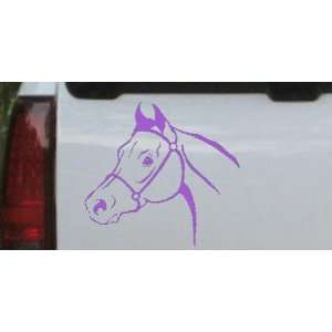 Purple 16in X 17.2in    Horse Head Animals Car Window Wall 