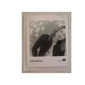 Julia Fordham Press Kit With Photo