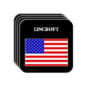  US Flag   Lincroft, New Jersey (NJ) Set of 4 Mini Mousepad 