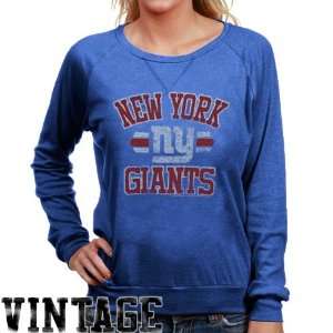  Junk Food New York Giants Ladies Royal Blue True Vintage 