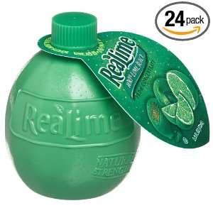 Realime 100% Lime Juice, 2.5 Ounce Squeeze Bottles (Pack of 24)