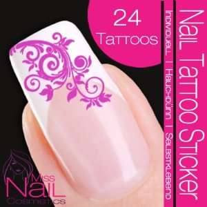  Nail Tattoo Sticker Ornament   lilac Beauty