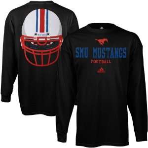  adidas SMU Mustangs College Eyes Long Sleeve T Shirt 