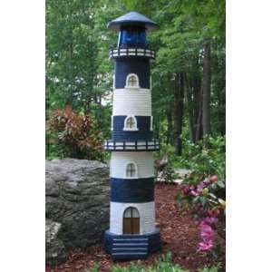  Lighthouse with Rotating Strobe Light   Blue and White 