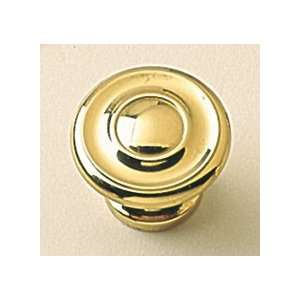  Knob   Solid Brass Knob in Polished Brass