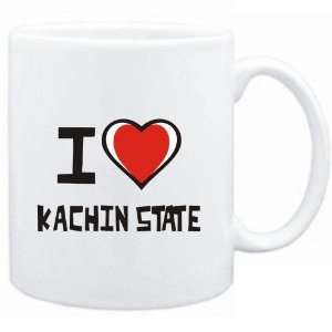Mug White I love Kachin State  Cities 