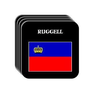  Liechtenstein   RUGGELL Set of 4 Mini Mousepad Coasters 