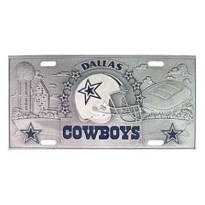  Dallas Cowboys License Plate 3D