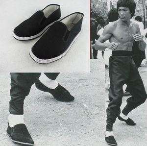 New Bruce Lee Chinese Kun Fu Shoes Black  