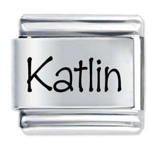  Name Katlin Italian Charms Bracelet Link Pugster Jewelry