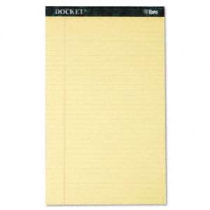  Docket Legal Ruled Pad   Legal Rule/Size, Canary, 12 50 